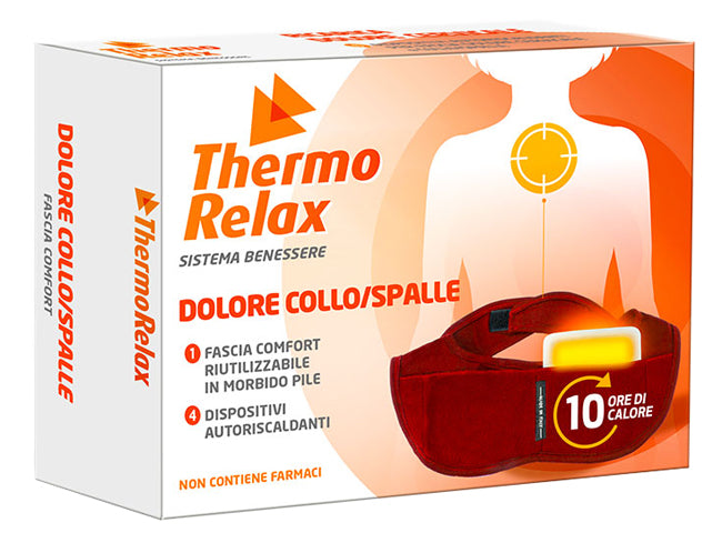 THERMORELAX FASCIA DOLORE COLLO SPALLE FASCIA+4 DISPOSITIVI AUTORISCALDANTI ALSIPHARMA Srl