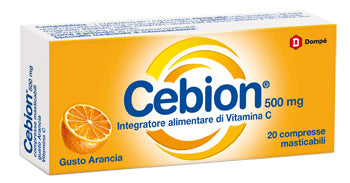 CEBION MASTICABILE ARANCIA VITAMINA C 500 MG 20 COMPRESSE PROCTER & GAMBLE SRL