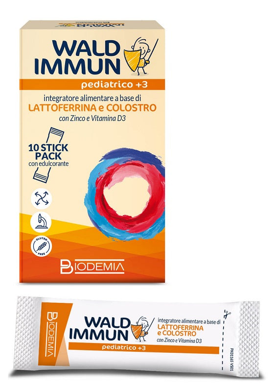WALD IMMUN PEDIATRICO +3 10 STICK GUSTO CIOCCOLATO GLOBAL PHARMACIES PARTNER Srl