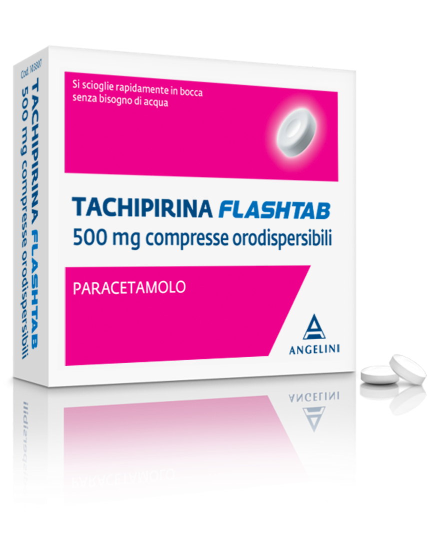 TACHIPIRINA FLASHTAB*16CPR 500 ANGELINI (A.C.R.A.F.) SpA