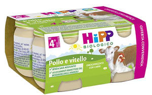 HIPP BIO HIPP BIO OMOGENEIZZATO POLLO VITELLO 4X80 G HIPP ITALIA Srl
