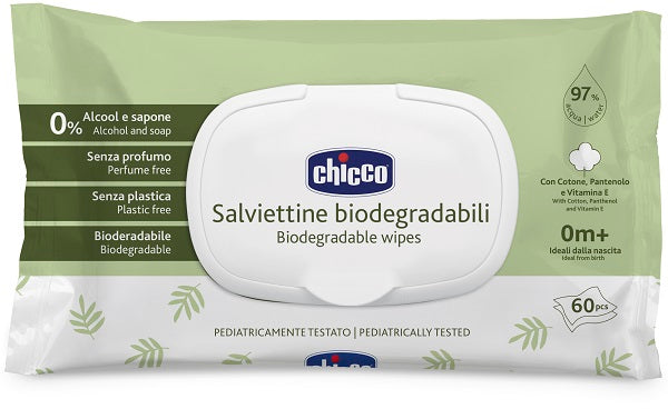 CHICCO SALVIETTE BIO 60 PEZZI PLAQUE CHICCO (ARTSANA SpA)