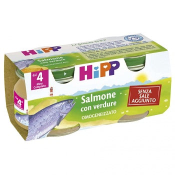 HIPP OMOGENEIZZATO SALMONE CON VERDURE 2X80 G HIPP ITALIA Srl