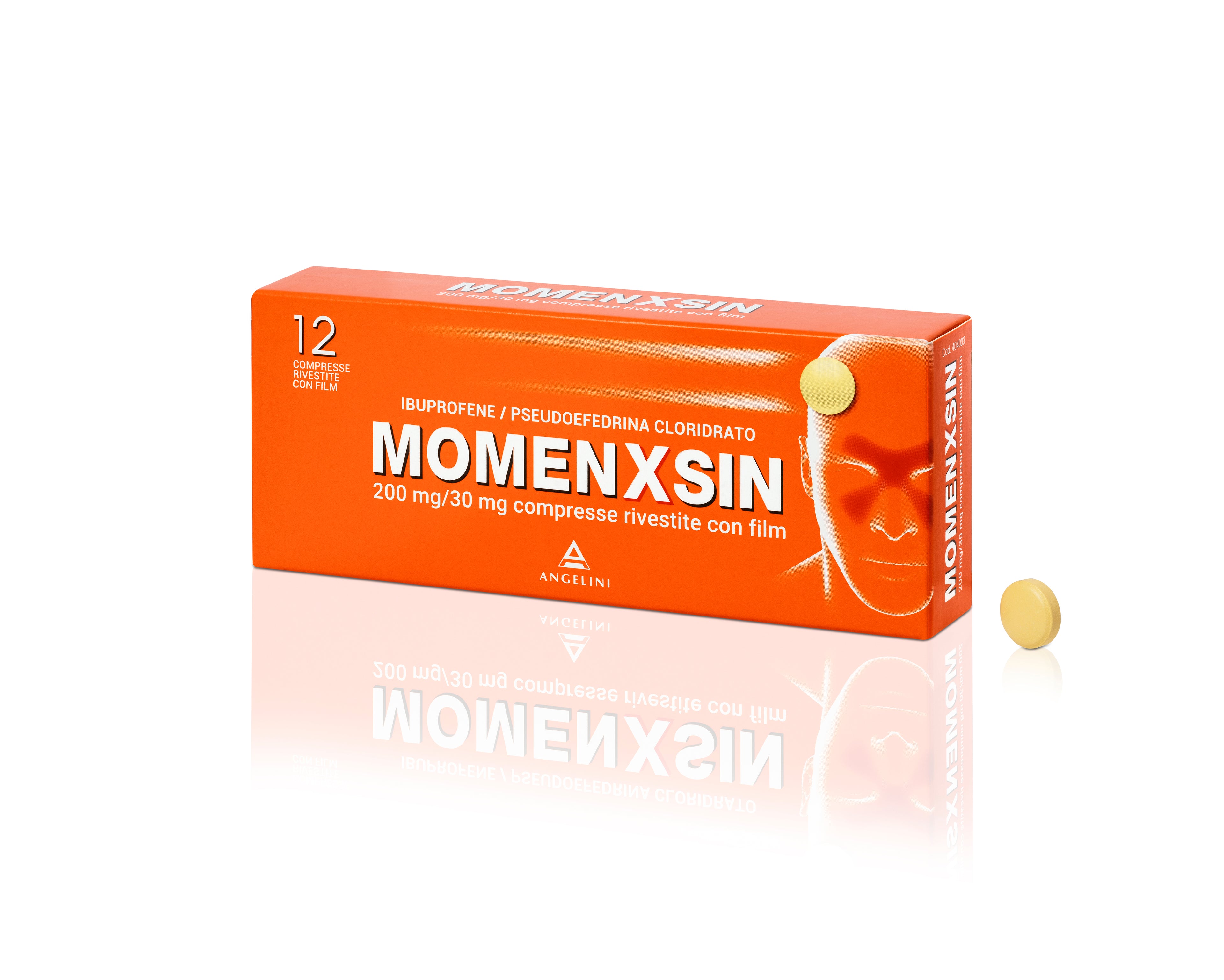 MOMENXSIN*12CPR 200MG+30MG ANGELINI PHARMA SpA