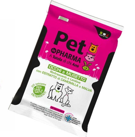 PET IN PHARMA SALVIETTINE OCCHI MUSO 30 PEZZI DIVA INTERNATIONAL Srl