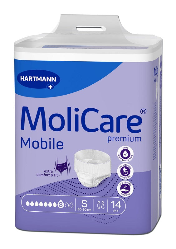 PANNOLINO PULL UP NOTTE MOLICARE MOBILE 8 GOCCE S 14 PEZZI CON IVA AL 22%