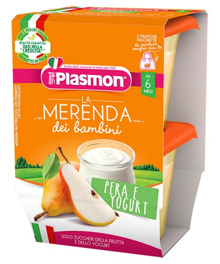 PLASMON LA MERENDA DEI BAMBINI SAPORI DI NATURA PERA YOGURT ASETTICO 2 X 120 G PLASMON (HEINZ ITALIA SpA)