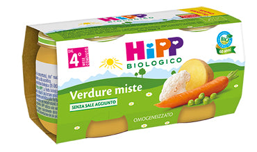 HIPP BIO HIPP BIO OMOGENEIZZATO VERDURE MISTE 2X80 G HIPP ITALIA Srl