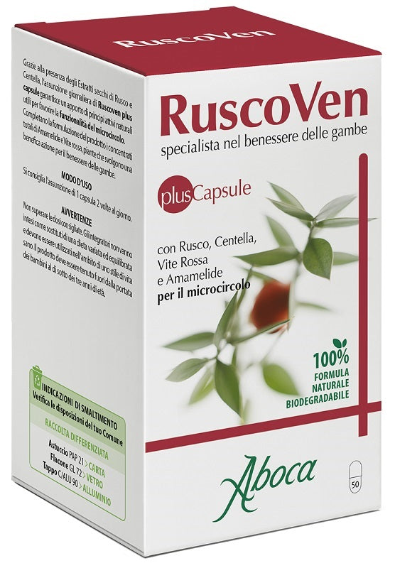 RUSCOVEN PLUS 50 CAPSULE ABOCA SpA SOCIETA' AGRICOLA