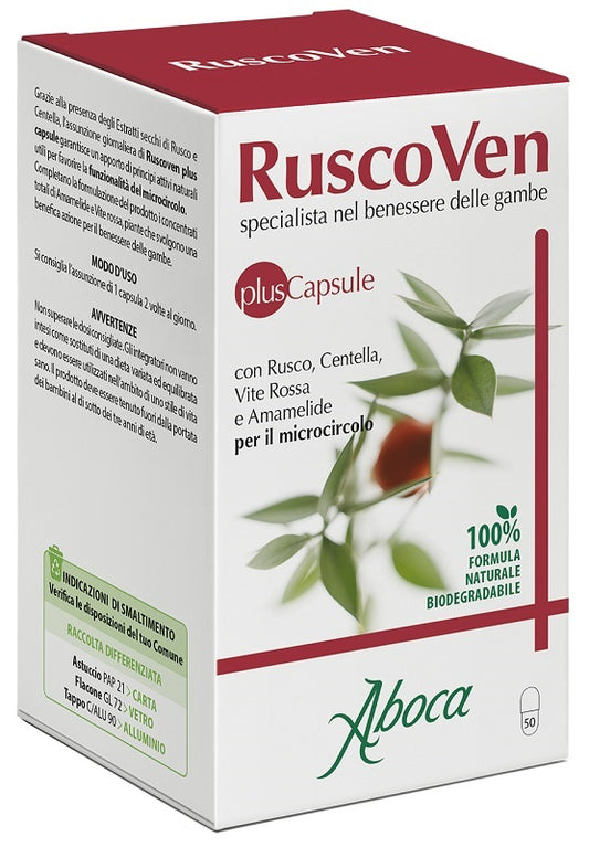 RUSCOVEN PLUS 50 CAPSULE ABOCA SpA SOCIETA' AGRICOLA