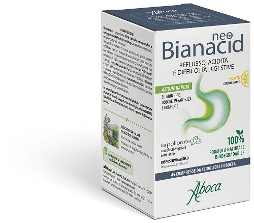 NEOBIANACID 45 COMPRESSE LIMONE ABOCA SpA SOCIETA' AGRICOLA