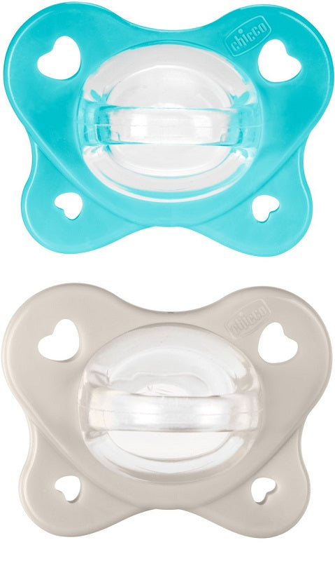 CHICCO DUAL SOFT SUCCHIETTO AZZURRO 6-16 MESI 2 PEZZI CHICCO (ARTSANA SpA)