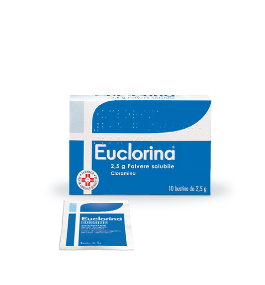 EUCLORINA*POLV SOL 10BUST 2,5G DOMPE' FARMACEUTICI SpA