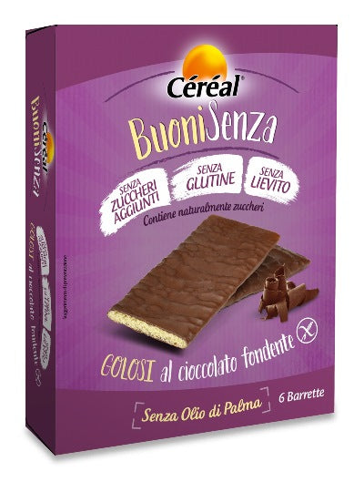 CEREAL BUONI SENZA GOLOSI CIOCCOLATO FONDENTE 6 X 17 G NUTRITION & SANTE' ITALIA SpA