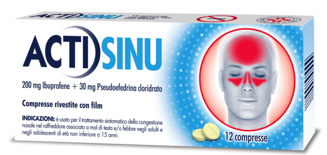 ACTISINU*12CPR 200MG+30MG JOHNSON & JOHNSON SpA