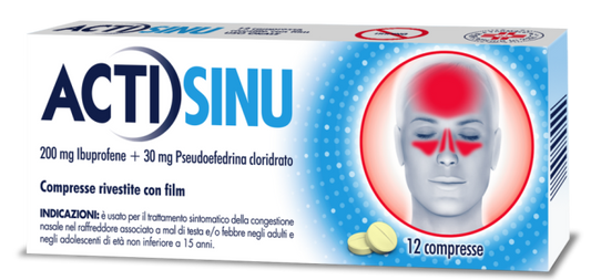 ACTISINU*12CPR 200MG+30MG JOHNSON & JOHNSON SpA