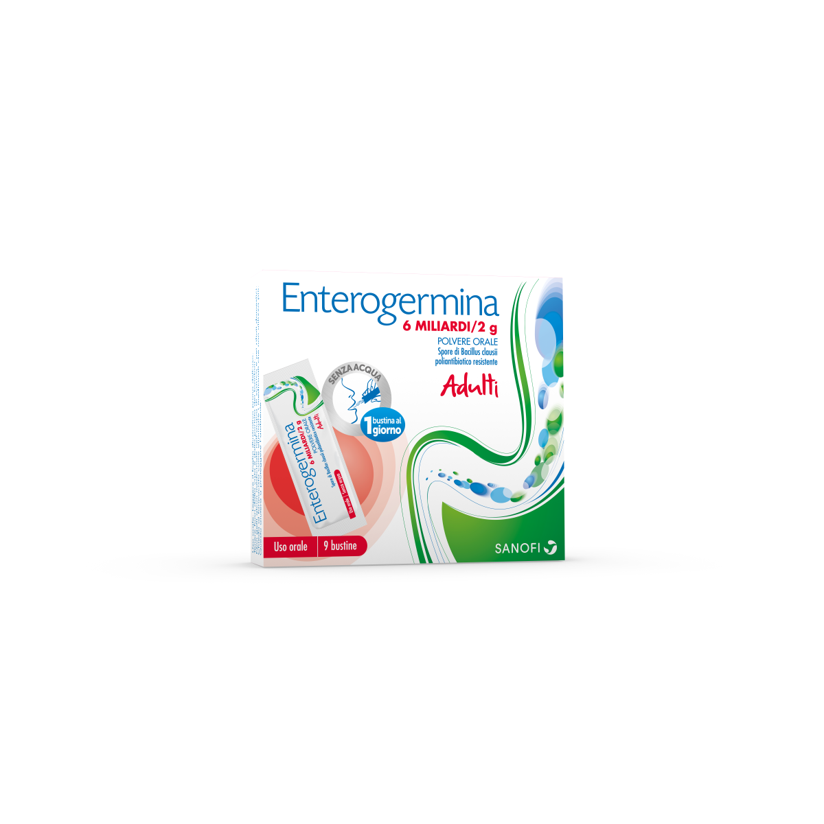 ENTEROGERMINA*OS 9BS 6MLD/2G OPELLA HEALTHCARE ITALY Srl