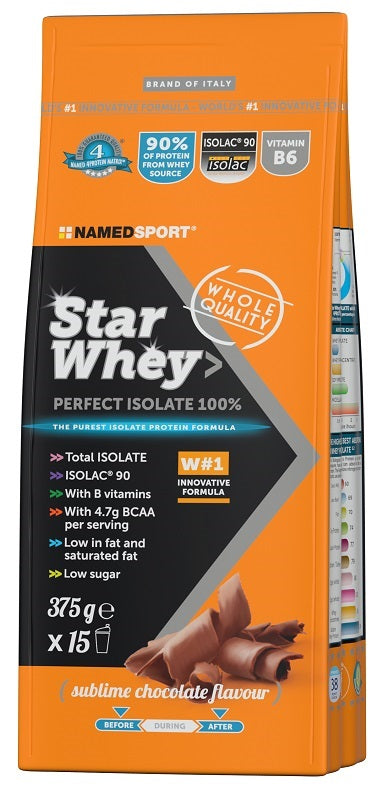 STAR WHEY ISOLATE SUBLIME CHOCOLATE 375 G NAMEDSPORT Srl