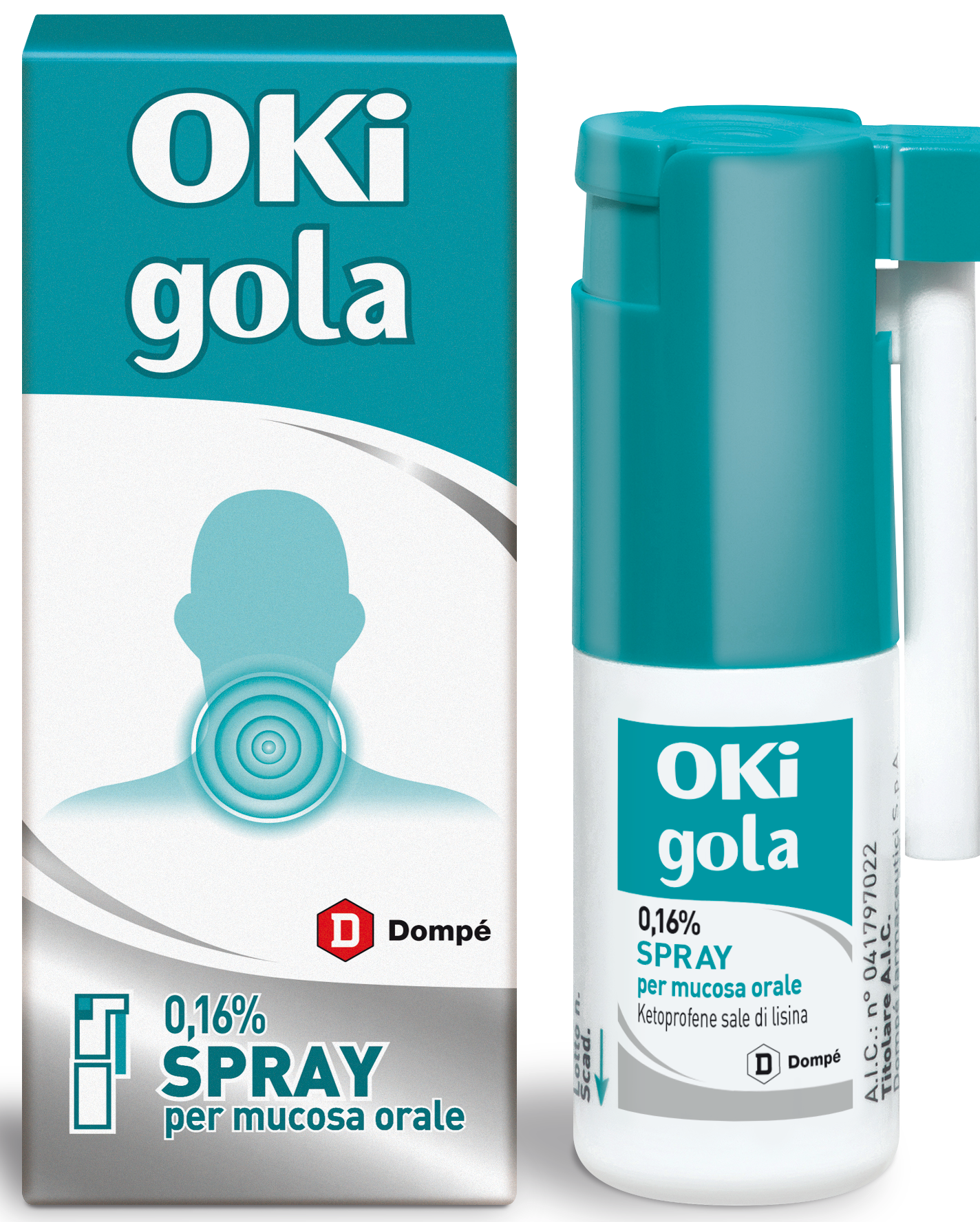OKI GOLA*OS SPRAY 15ML 0,16% DOMPE' FARMACEUTICI SpA