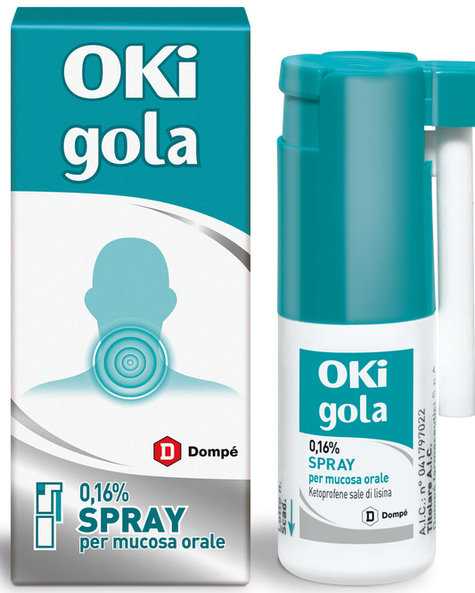 OKI GOLA*OS SPRAY 15ML 0,16% DOMPE' FARMACEUTICI SpA
