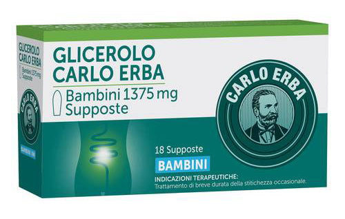 GLICEROLO*BB 18SUPP 1375MG CARLO ERBA OTC Srl