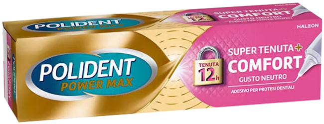 CREMA ADESIVA PROTESI DENTALI POLIDENT POWER MAX SUPER TENUTA+COMFORT 70 G