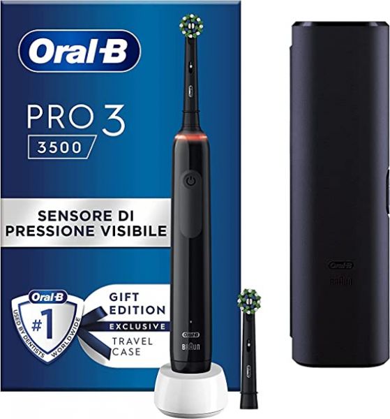 ORAL-B PRO 3 BLACK SPAZZOLINO ELETTRICO + 2 REFILL PROCTER & GAMBLE SRL