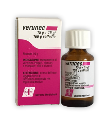 VERUNEC*FL 15G+15G/100G COLLOD SAVOMA MEDICINALI SpA