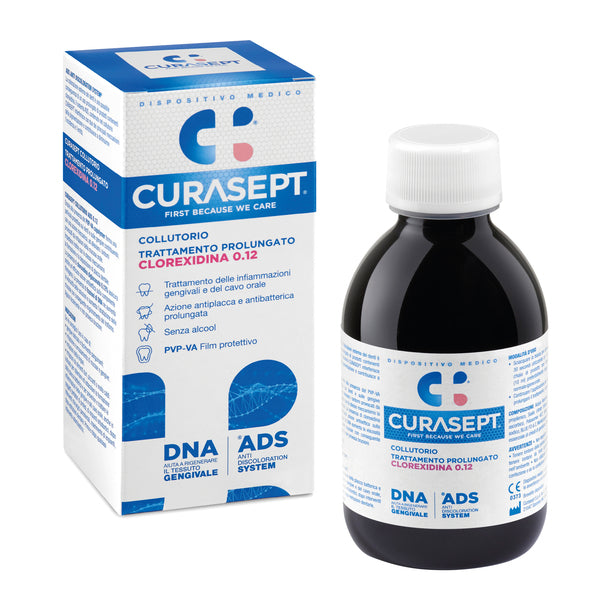 CURASEPT COLLUTORIO TRATTAMENTO PROLUNGATO COREXIDINA 0,12% ADS + DNA 200 ML