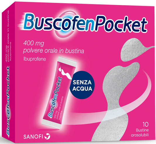 BUSCOFENPOCKET*OS 10BUST 400MG OPELLA HEALTHCARE ITALY Srl