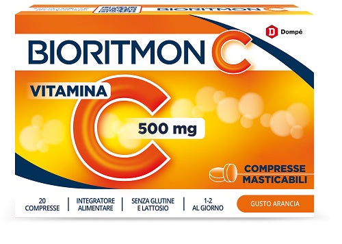 BIORITMON C 500MG VITAMINA C 20 COMPRESSE MASTICABILI DOMPE' FARMACEUTICI SpA