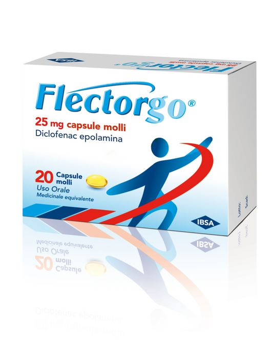 FLECTORGO*20CPS MOLLI 25MG IBSA FARMACEUTICI ITALIA Srl