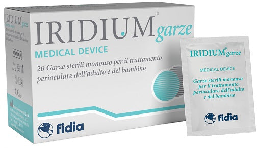 IRIDIUM GARZA OCULARE MEDICATA COTONE 20 PEZZI