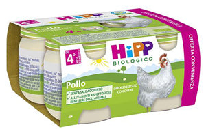 HIPP BIO HIPP BIO OMOGENEIZZATO POLLO 4X80 G HIPP ITALIA Srl