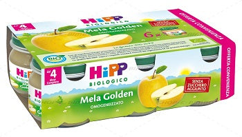 HIPP BIO OMOGENEIZZATO MELA GOLDEN 6X80 G HIPP ITALIA Srl