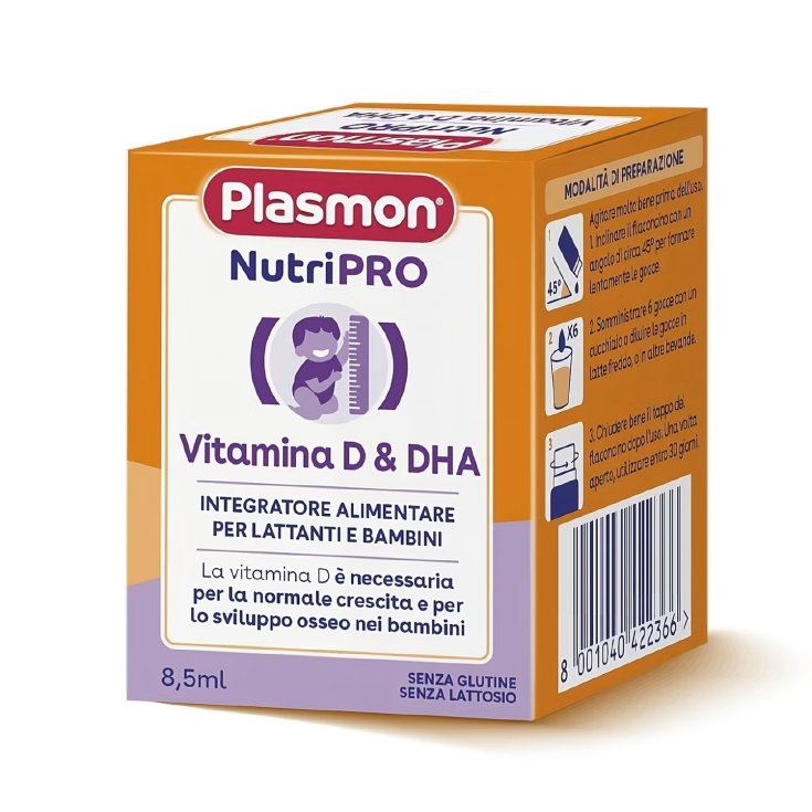 PLASMON NUTRIPRO VITAMINA D & DHA 8,5 ML PLASMON (HEINZ ITALIA SpA)