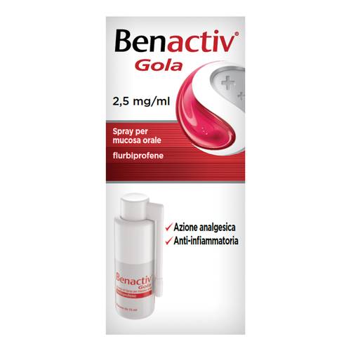 BENACTIV GOLA*SPRAY 15ML 0,25% RECKITT BENCKISER H.(IT.) SpA