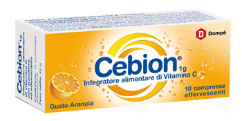 CEBION EFFERVESCENTI VITAMINA C ARANCIA 10 COMPRESSE DOMPE' FARMACEUTICI SpA