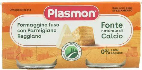 PLASMON OMOGENEIZZATO FORMAGGINO FUSO E PARMIGIANO REGGIANO 4 PEZZI 80 G PLASMON (HEINZ ITALIA SpA)