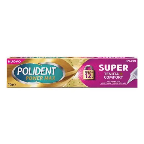 CREMA ADESIVA PROTESI DENTALI POLIDENT POWER MAX SUPER TENUTA+COMFORT 70 G HALEON ITALY Srl