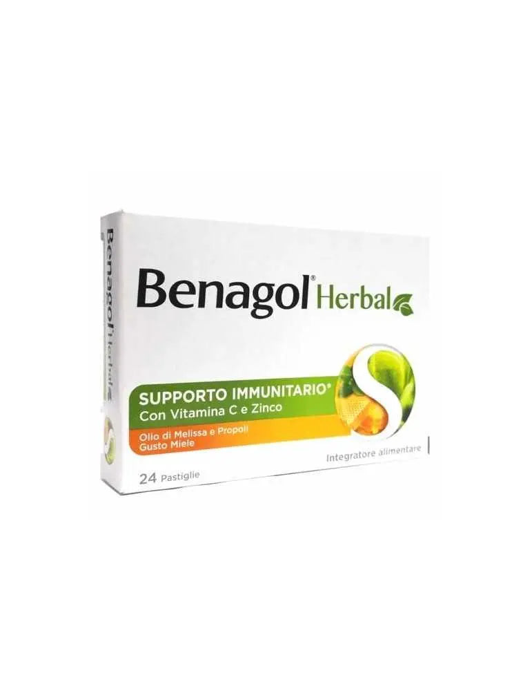 BENAGOL HERBAL MIELE 24 PASTIGLIE RECKITT BENCKISER H.(IT.) SpA