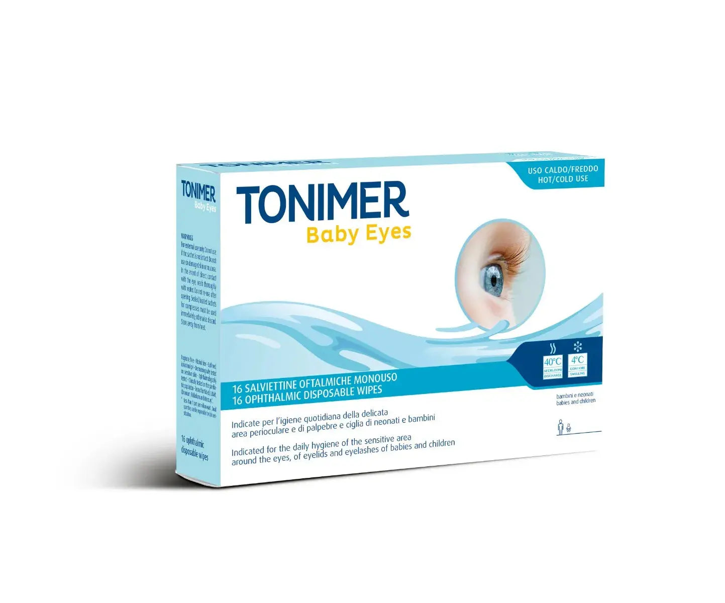 TONIMER EYES BABY SALVIETTINE OFTALMICHE 16 PEZZI IST.GANASSINI SpA