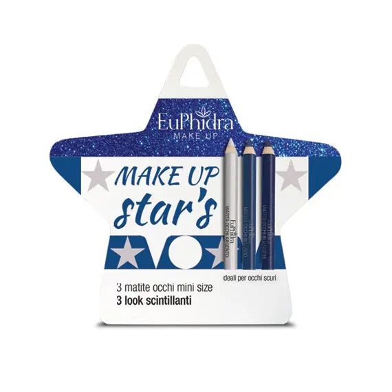 EUPHIDRA COFANETTO MAKE UP STAR'S OCCHI SCURI 2 MATITE NERO + 1 MATITA ARGENTO ZETA FARMACEUTICI SpA