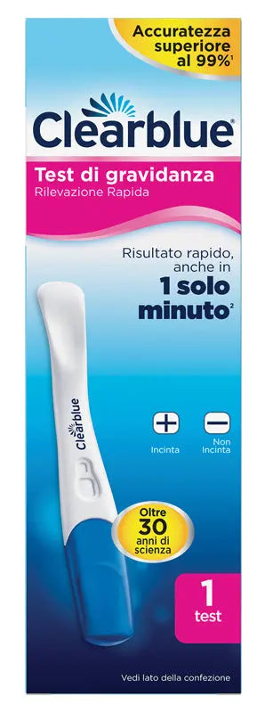 TEST DI GRAVIDANZA CLEARBLUE RILEVAZIONE RAPIDA 1 PEZZO PROCTER & GAMBLE SRL