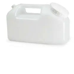 CONTENITORE A TANICA PER LA RACCOLTA DELLE URINE 24 ORE,IN POLIETILENE TRASPARENTE+TAPPO A VITE CON SCALA GRADUATA DA 500 A 2500ML PIKDARE SpA