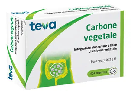 CARBONE VEGETALE TEVA 40 COMPRESSE 16,2 G TEVA ITALIA Srl