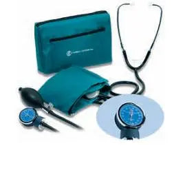 SFIGMOMANOMETRO ANEROIDE MANUALE DA BRACCIO CON FONENDOSCOPIO MODELLO POCKET  ALTA PRECISIONE  BRACCIALE IMPERMEABILE REGOLABILE  VALVOLA DI RILASCIO PROFESSIONALE FARMAC-ZABBAN SpA