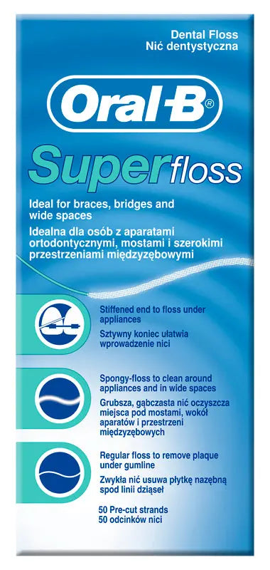 ORALB SUPERFLOSS FILO INTERDENTALE 50 FILI PROCTER & GAMBLE SRL