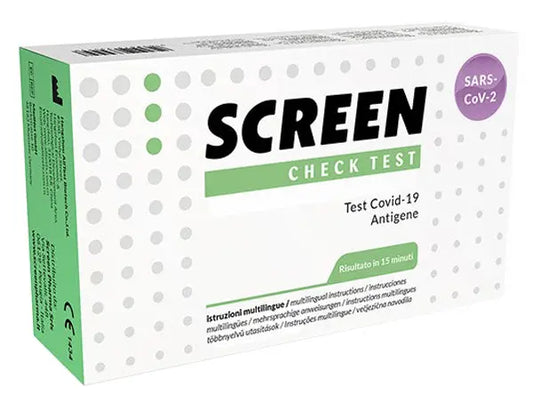 TEST AUTODIAGNOSTICO ANTIGENICO RAPIDO COVID-19 SARS-COV-2 TAMPONI NASALI SELFTEST COVID TEST ANTIGENE SCREEN SCREEN PHARMA Srls
