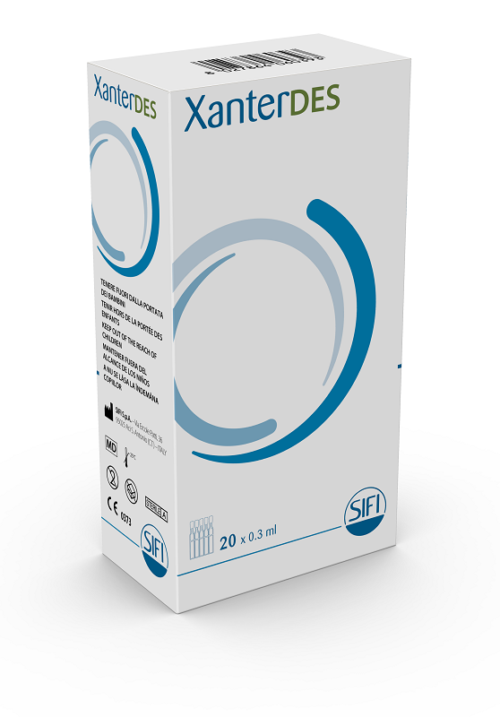 XANTERDES SOLUZIONE OFTALMICA 20 FLACONCINI MONODOSE DA 0,3 ML SIFI SpA